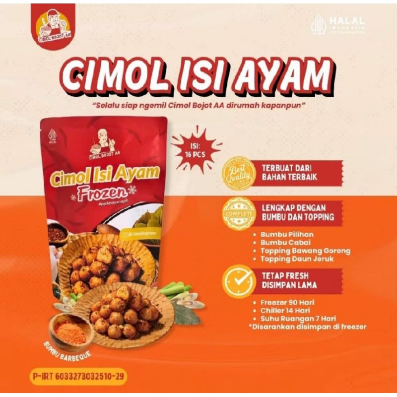 

Cimol Isi Ayam Frozen - Cimol Bojot AA Isi Ayam