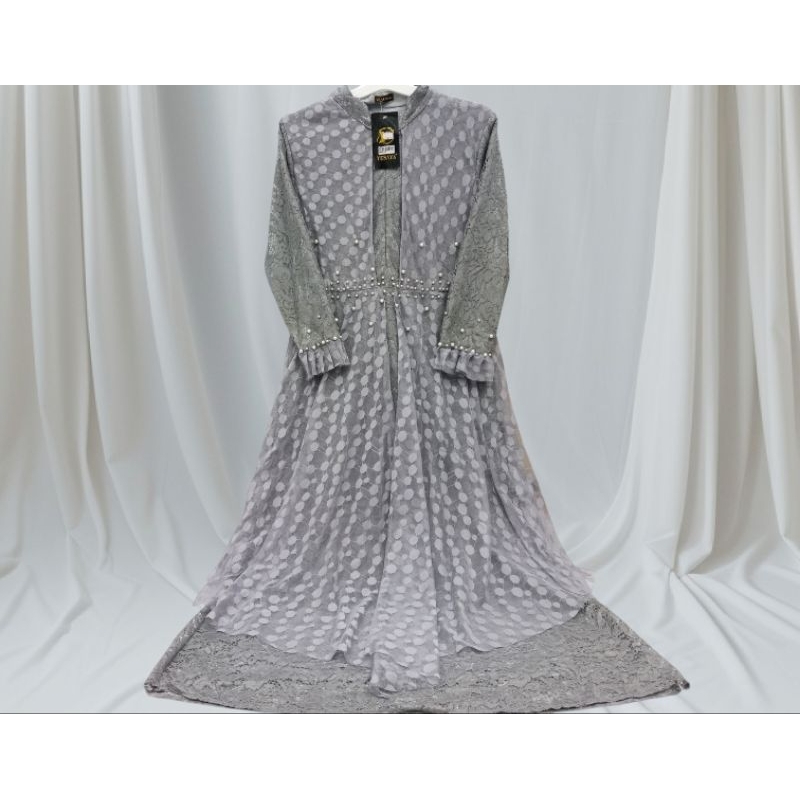 Gamis brukat Yesaya> gamis lebaran