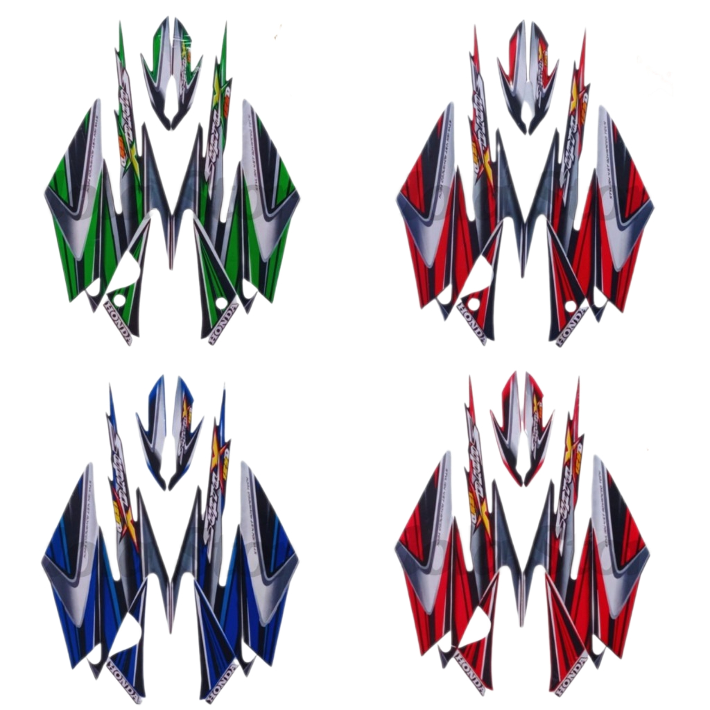 Stiker Striping List Body Supra X 125 D 2006 Standart Motor Honda Supra X 125 D 2006 Terbaik
