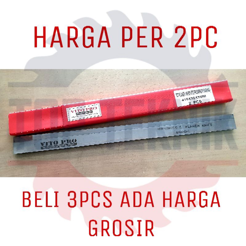 Pisau planer TCT VITO PRO 410 X 30 X 3mm - Pisau Pasah / serut / ketam kayu