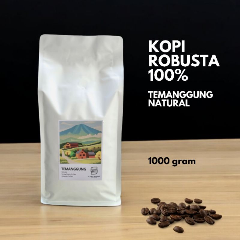 

Kopi Robusta Temanggung 1000 Gram / 1 kg / medium dark roast