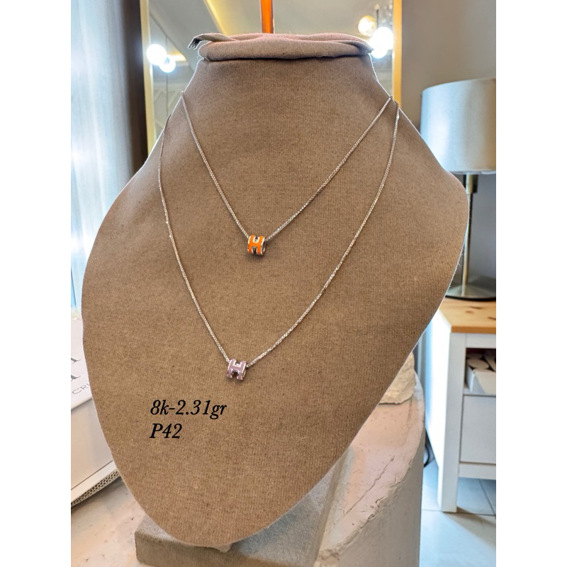 Kalung emas rantai italy mas putih 8k8
