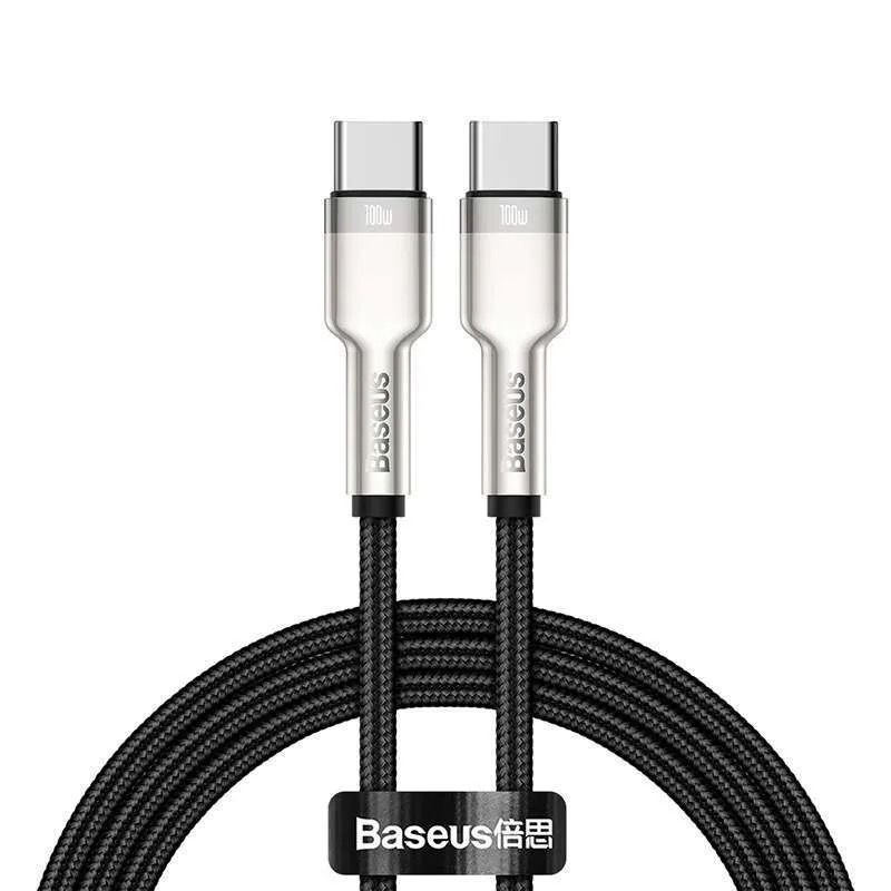 KABEL METAL DATA BASEUS CAFULE TYPE-C TO TYPE-C PD 100W 1 M