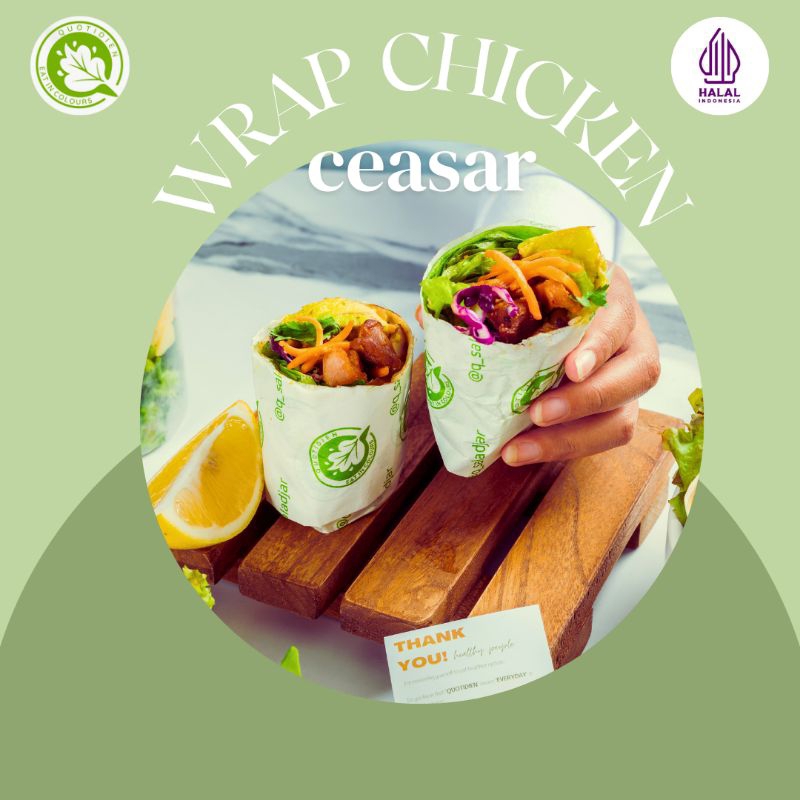 

Wrap Salad | Salad Sayur | Wrap Chicken Ceasar (400 Kcal)| Salad Diet | Salad Siap Saji | Ready To Eat Salad | Diet & Detox