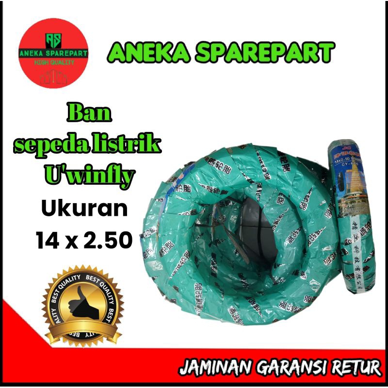 Ban Sepeda Listrik U'winfly UKURAN 14×2.50