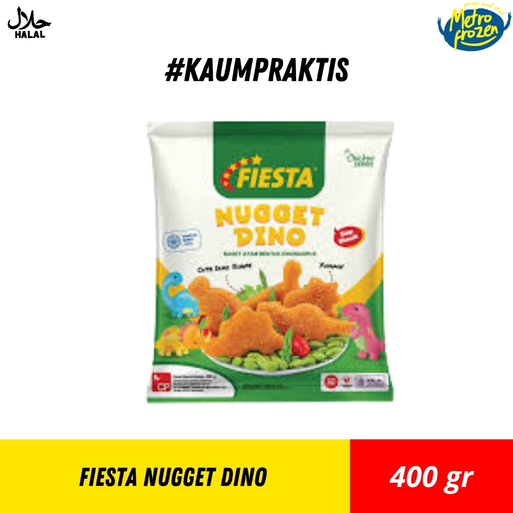 

FIESTA Nugget Dino 400gr //naget dino //nugget dino instan Banjarmasin