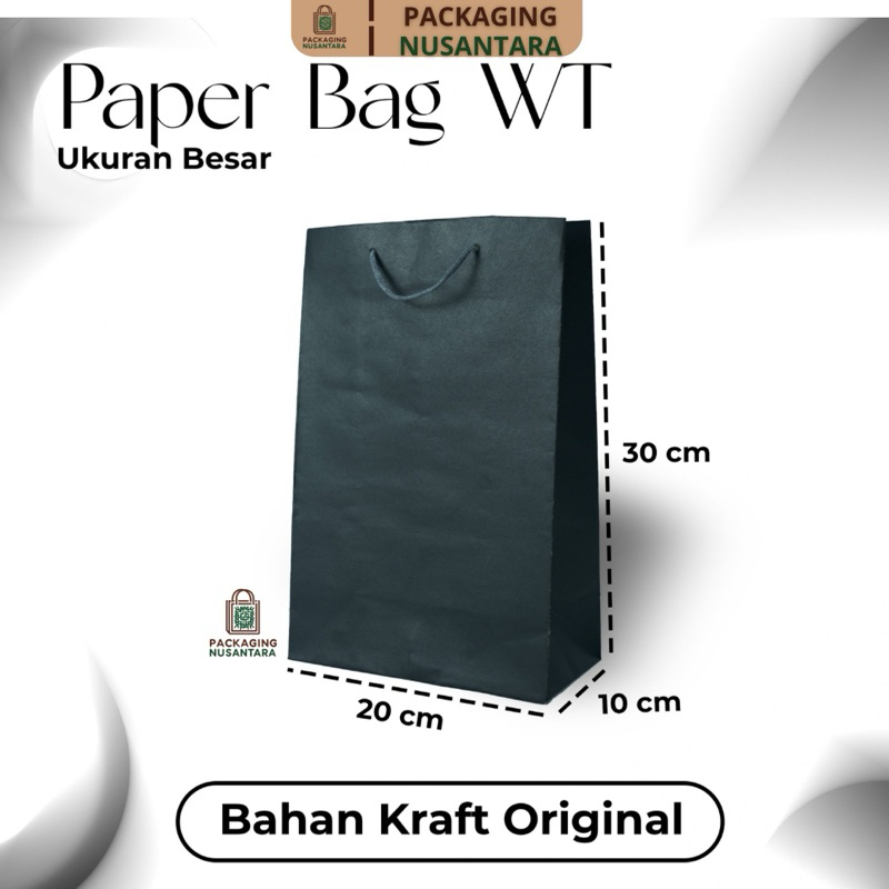 

PaperBag Hitam Elegan [20x10x30]
