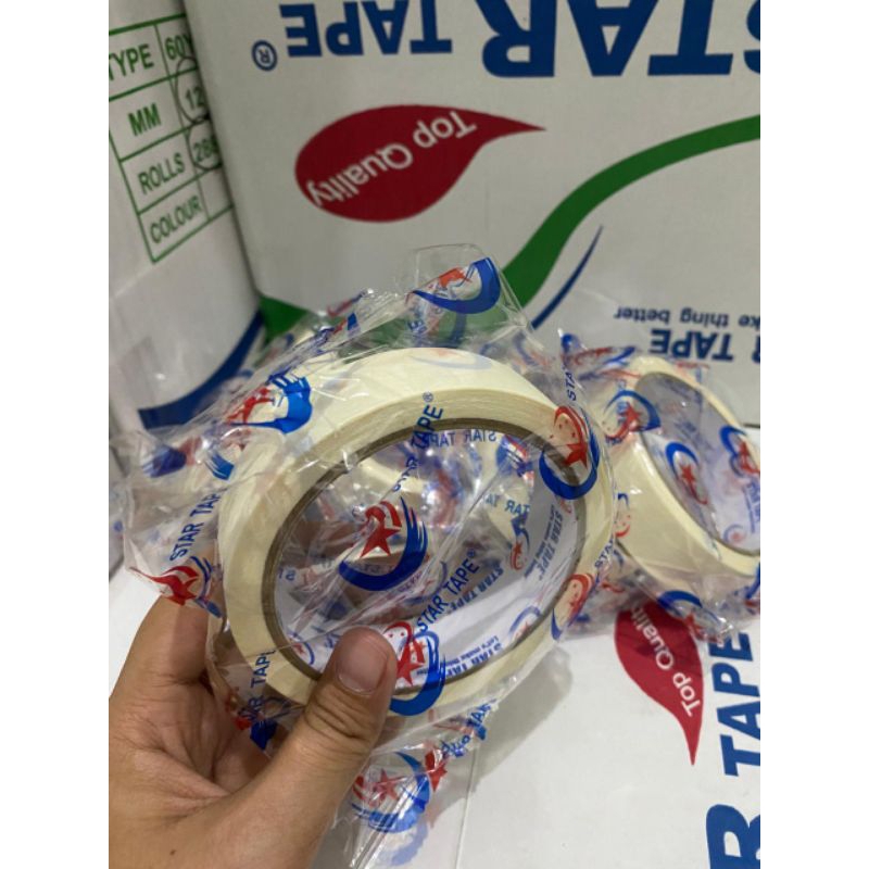 

Lakban Kertas 24mm / Masking Tape Isolasi Kertas