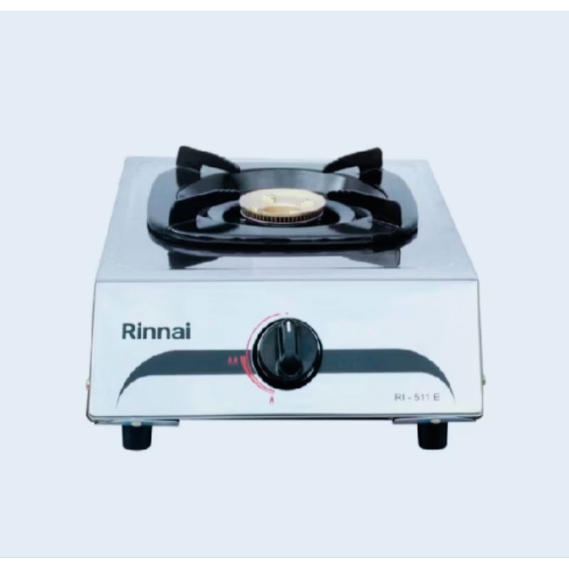 Rinnai kompor gas 1 tungku stainless RI-511E / Kompor rinnai 511E / RI-511E