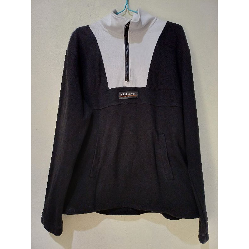 FRANK STONE original turtleneck halfzip tebal preloved