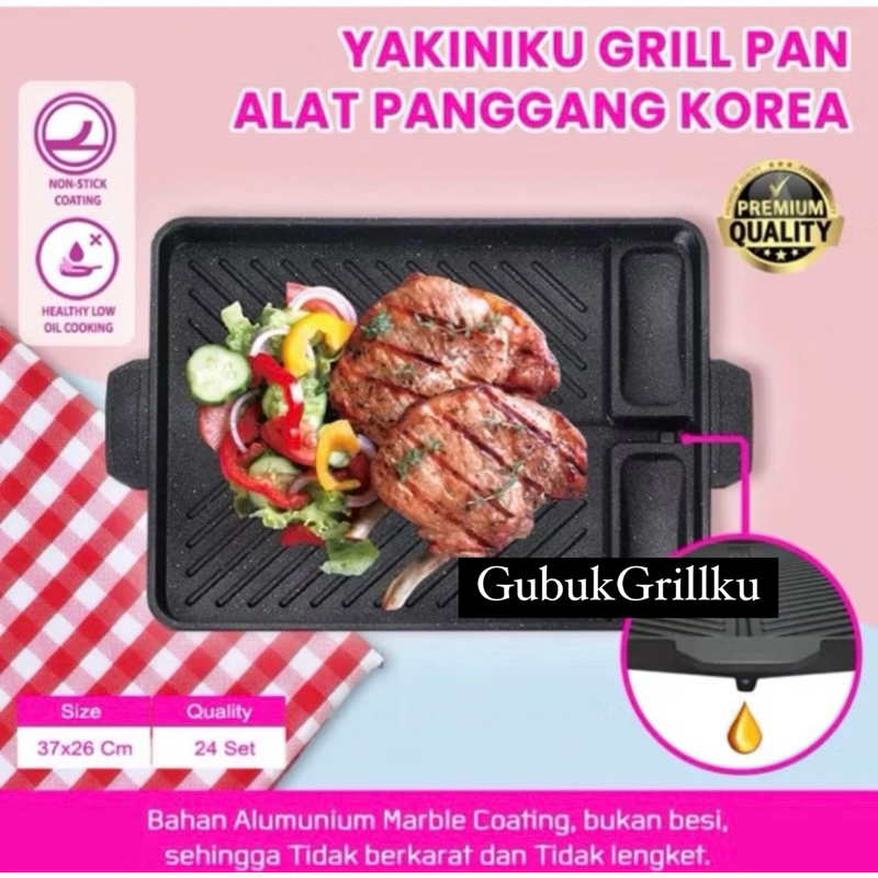 PAN GRILL ANTI LENGKET || PAN BBQ ||