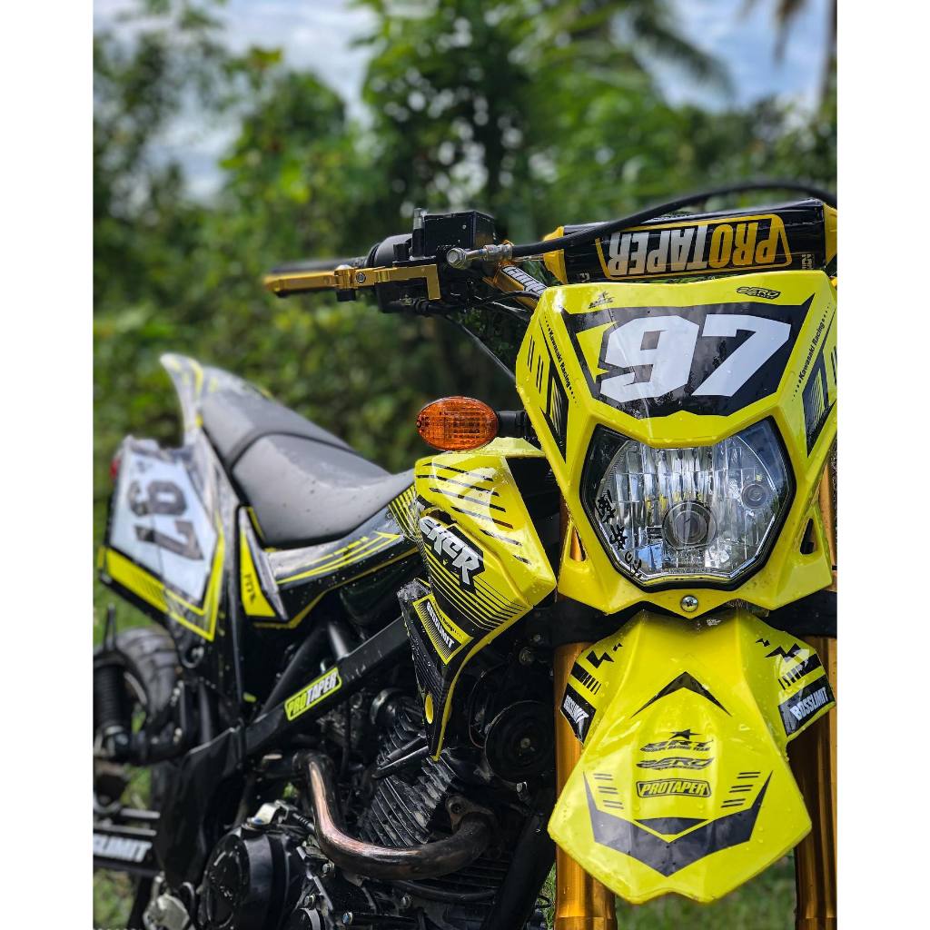 DECAL STIKER KAWASAKI KLX DTRACKER KUNING FULL BODY CUSTOM