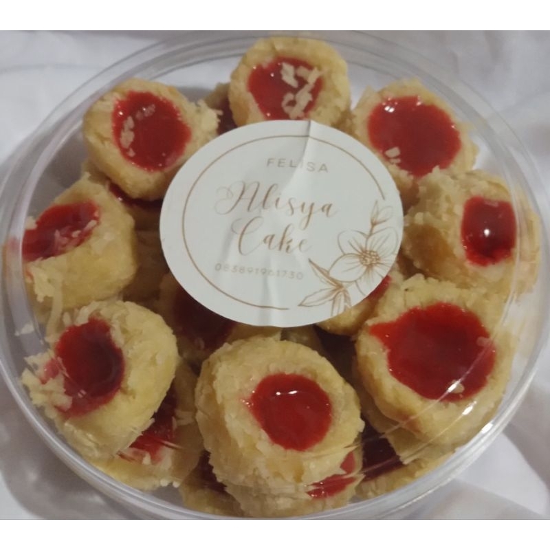 

kue kering thumbprint cookies