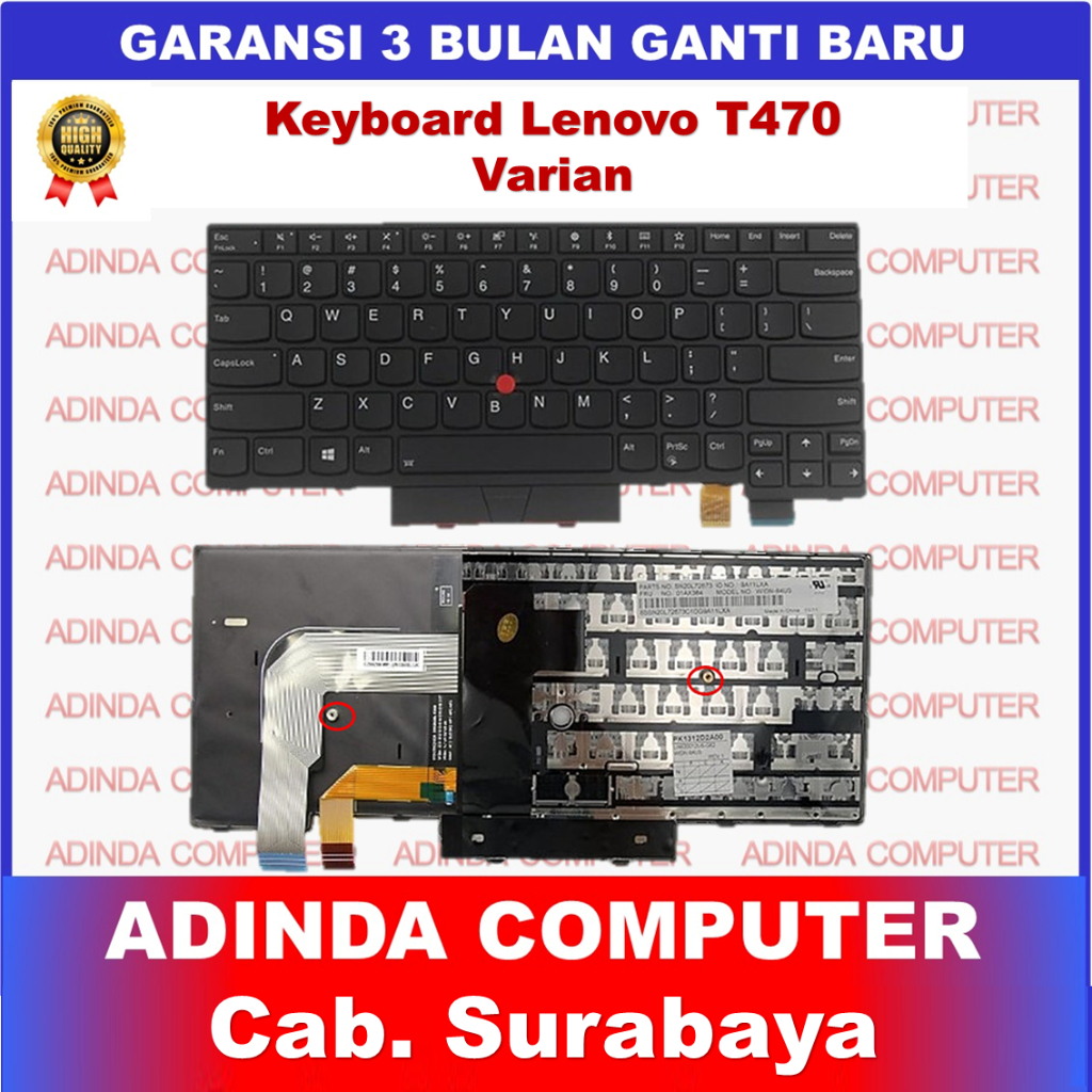 Keyboard Lenovo Thinkpad T470 T480 A475 A485