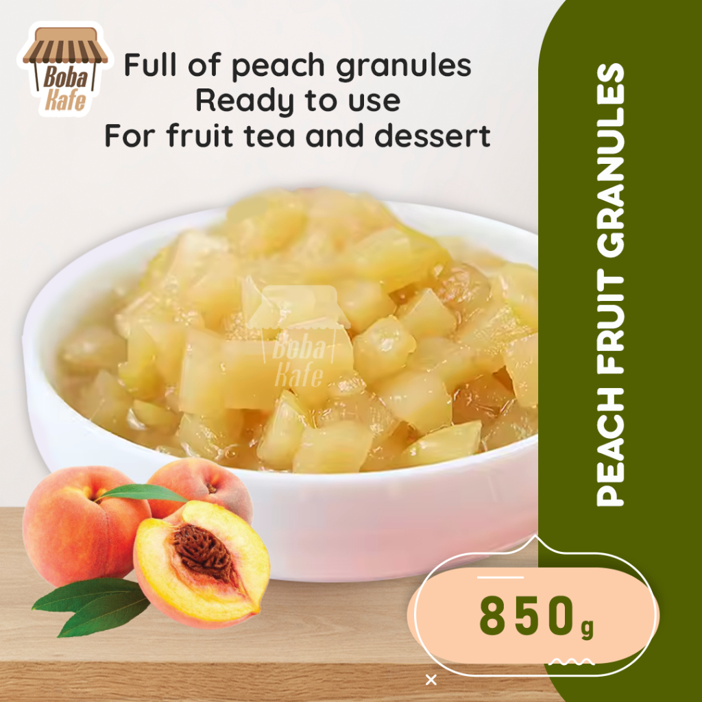 

CANNED PEACH GRANULES DOKING - POTONGAN BUAH PERSIK @850GR