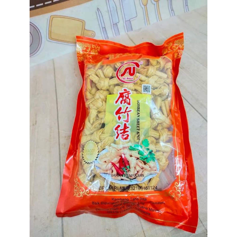 

KEMBANG TAHU PITA SUBRAND / SOYBEAN SEET KNOT 300gr / KEMBANG TAHU ENAK