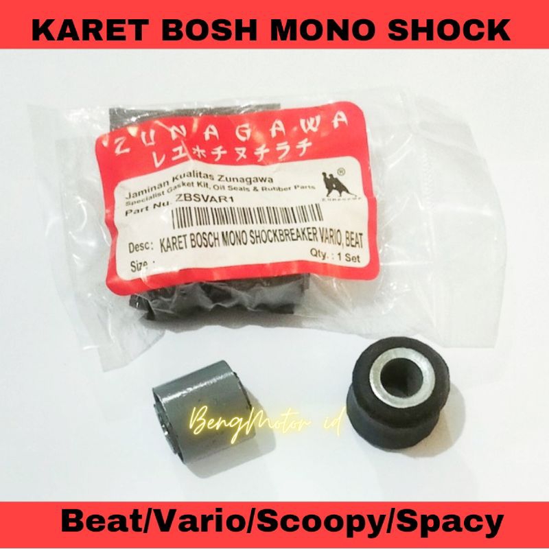 Karet bosh mono shock belakang Beat Vario Scoopy spacy Vario125/150 fi zunagawa