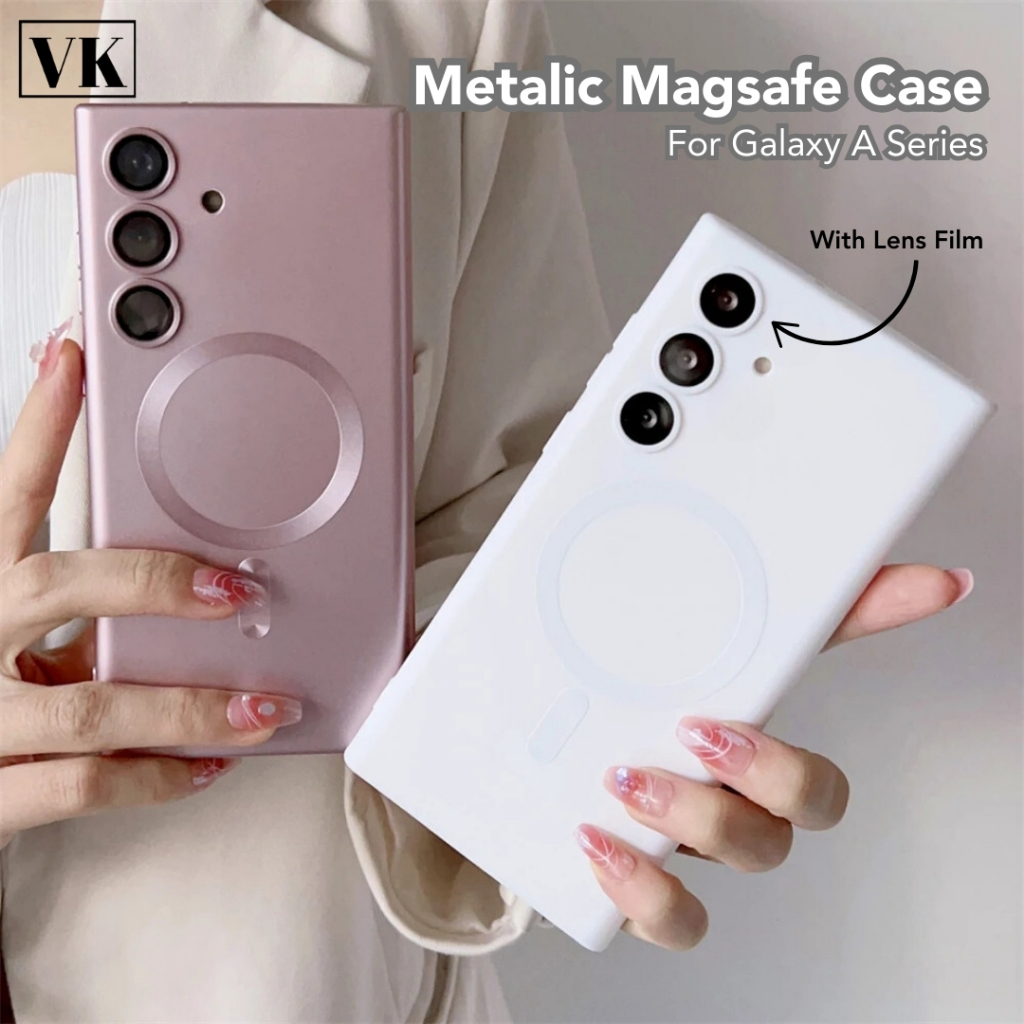 Premium Case Support Magsafe Samsung Galaxy A55 5G A15 A16 A05 A06 A05s A35 A54 Softcase Magnetic Ma