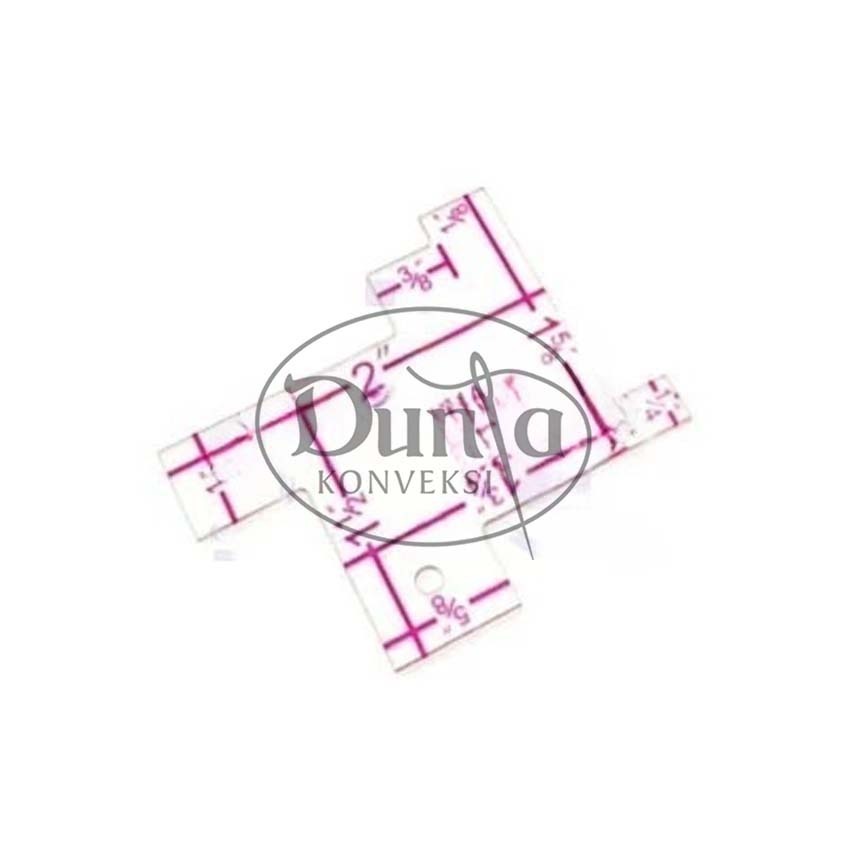 

5601A Penggaris Jahit Pola Tepi Bahan Skala Quilting Metric Bahan