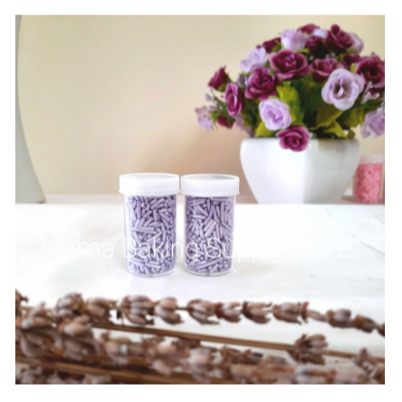 

Sprinkle Topping Mesis Meises Meses Warna UNGU VIOLET PURPLE -+ 20 gr
