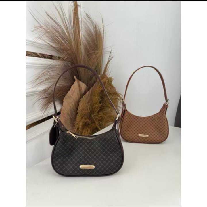Zenia Collection Tas Selempang Bahu Wanita Hobo Signature -- Shoulderbag terbaru model elegan korean
