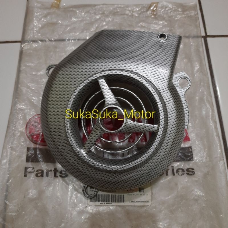 Cover Tutup Kipas Mesin Mio Sporty Smile Nouvo Fino Karbu Carbon Thailand Original | 90791-A0101