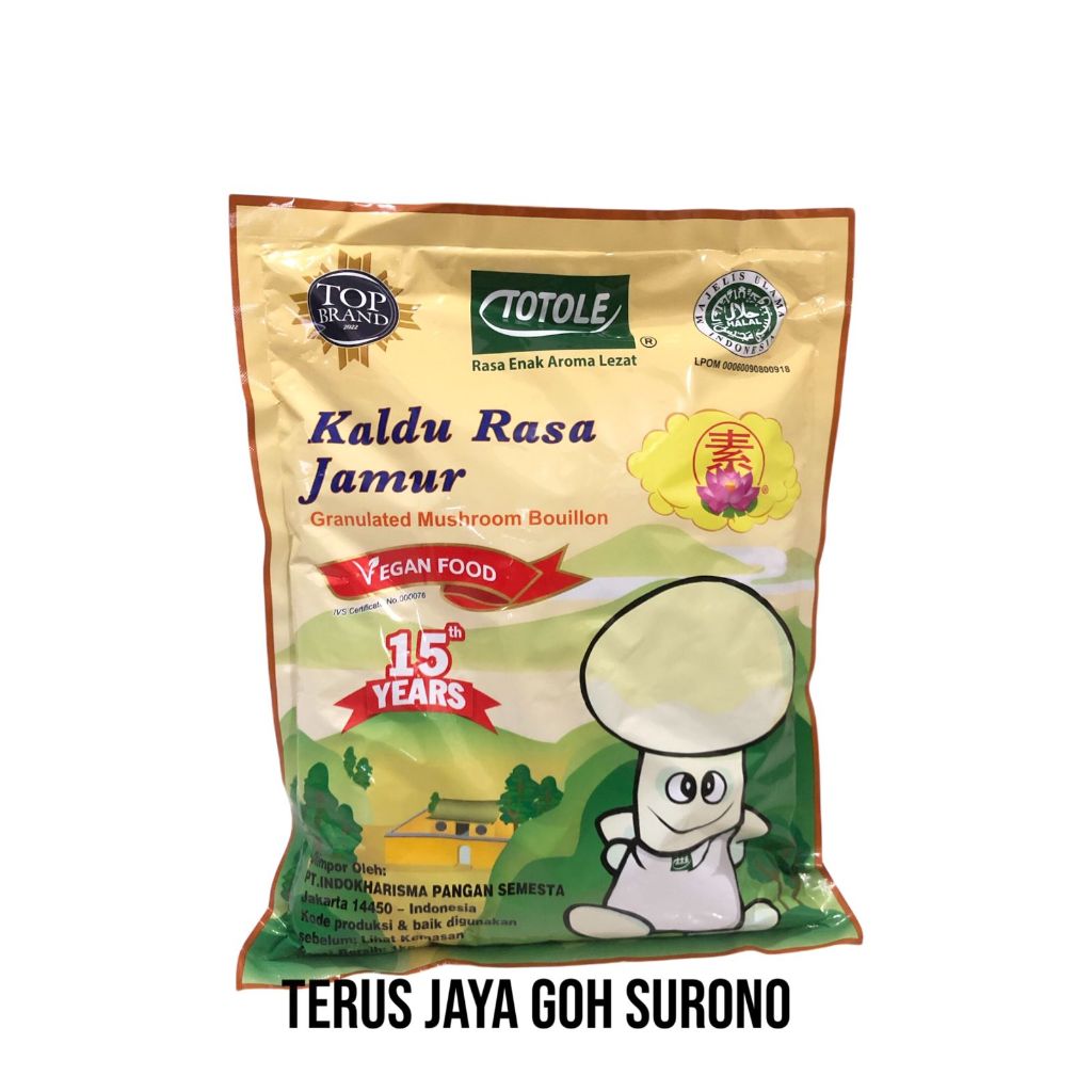 

Kaldu Jamur Totole Granulated Mushroom 1Kg HALAL