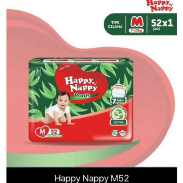 Pampers celana Happy Nappy ukrn M 54-L 48-XXL 36