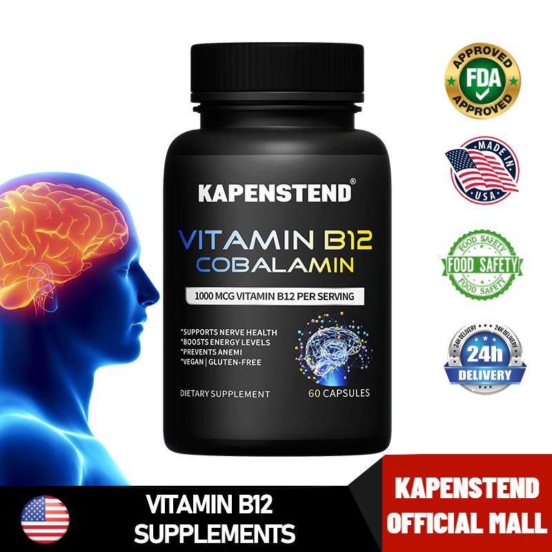 KAPENSTEND Kapsul vitamin B12, cobalamin, melindungi saraf, meningkatkan energi dan mencegah anemia