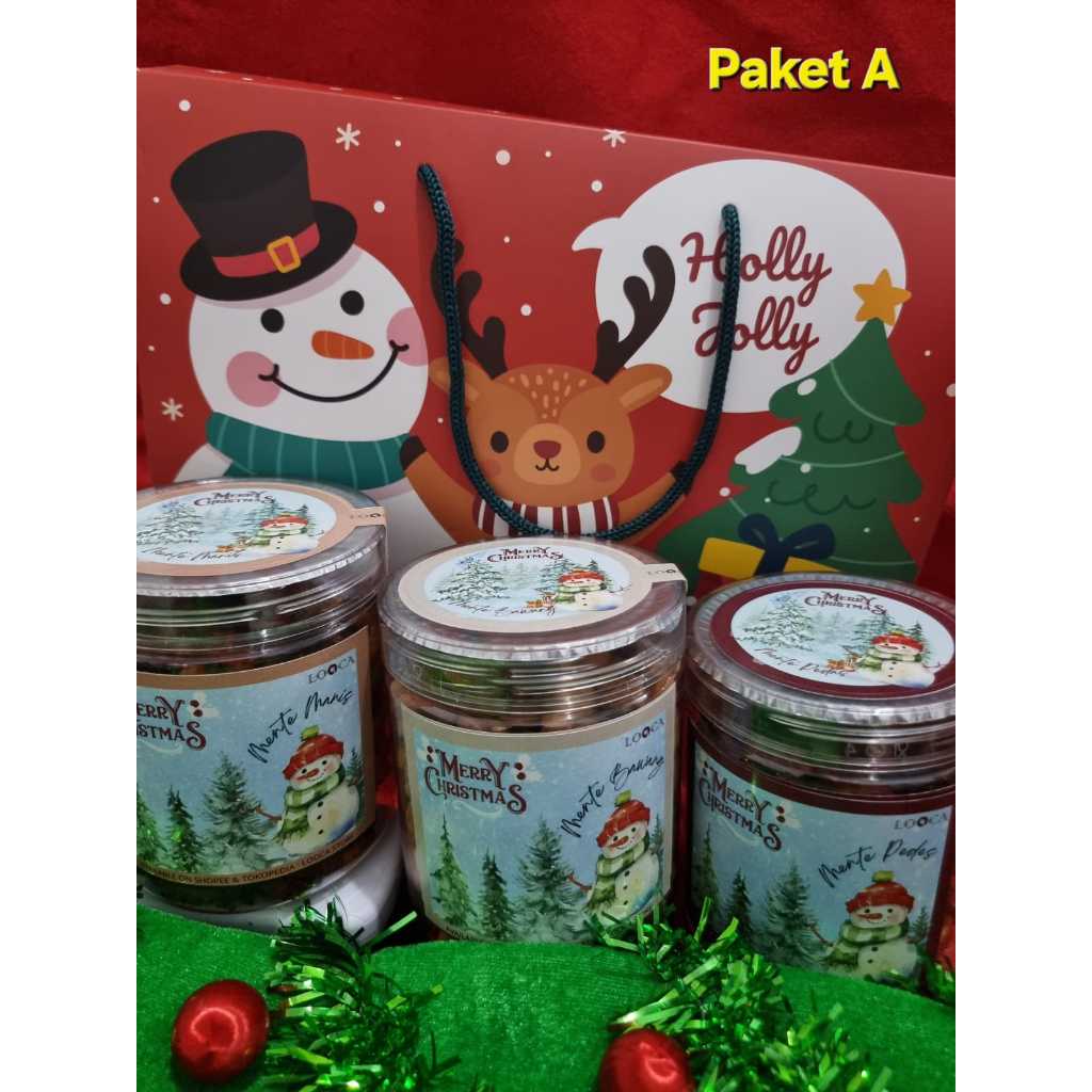 

(LOOCA)Kacang mede/mente/kacang bumbu/paket Christmas Edition(natal)