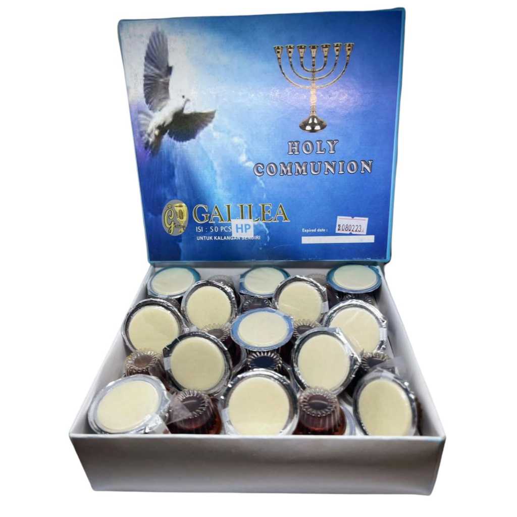 

Anggur Perjamuan PREMIUM Hosti POLOS isi 50pcs "GALILEA" (HK Polos isi 50)