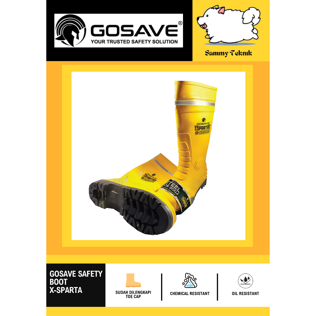 SEPATU BOOTS SAFETY GOSAVE X-SPARTA