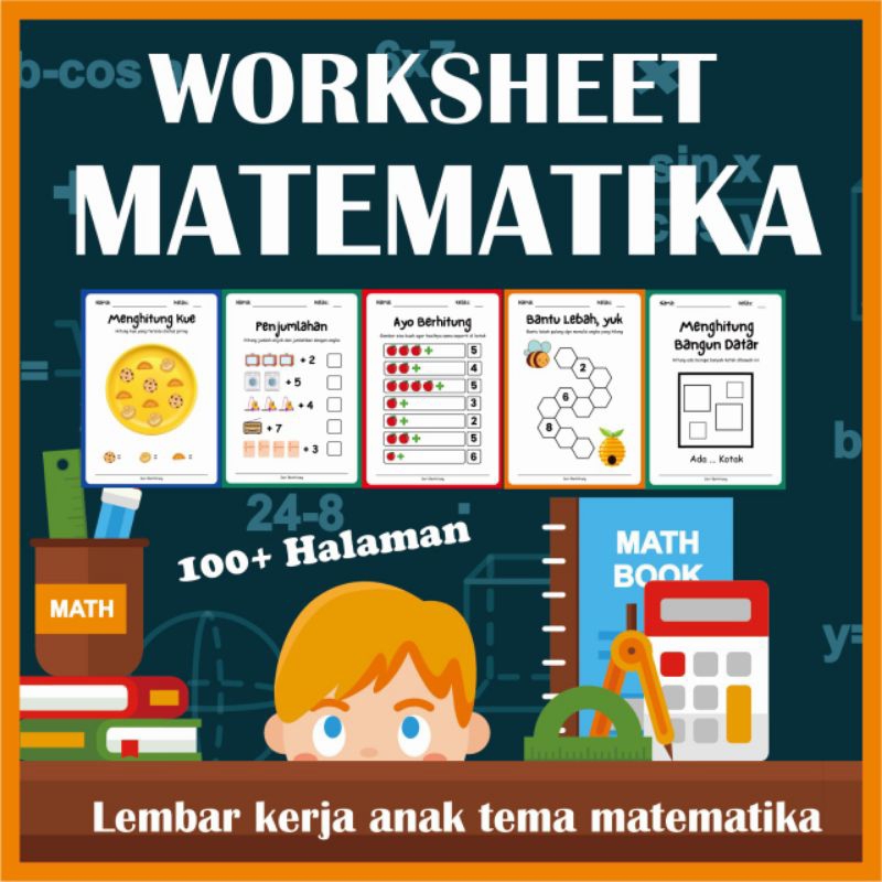 Printable Worksheet Matematika anak dan Paud preschool