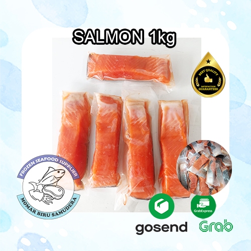 

Salmon Fillet 1kg/Fillet ikan salmon Premium