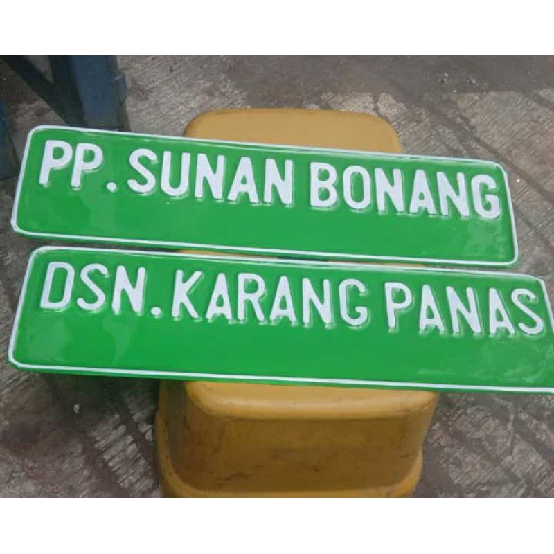 

nama gang jalan plat nomer