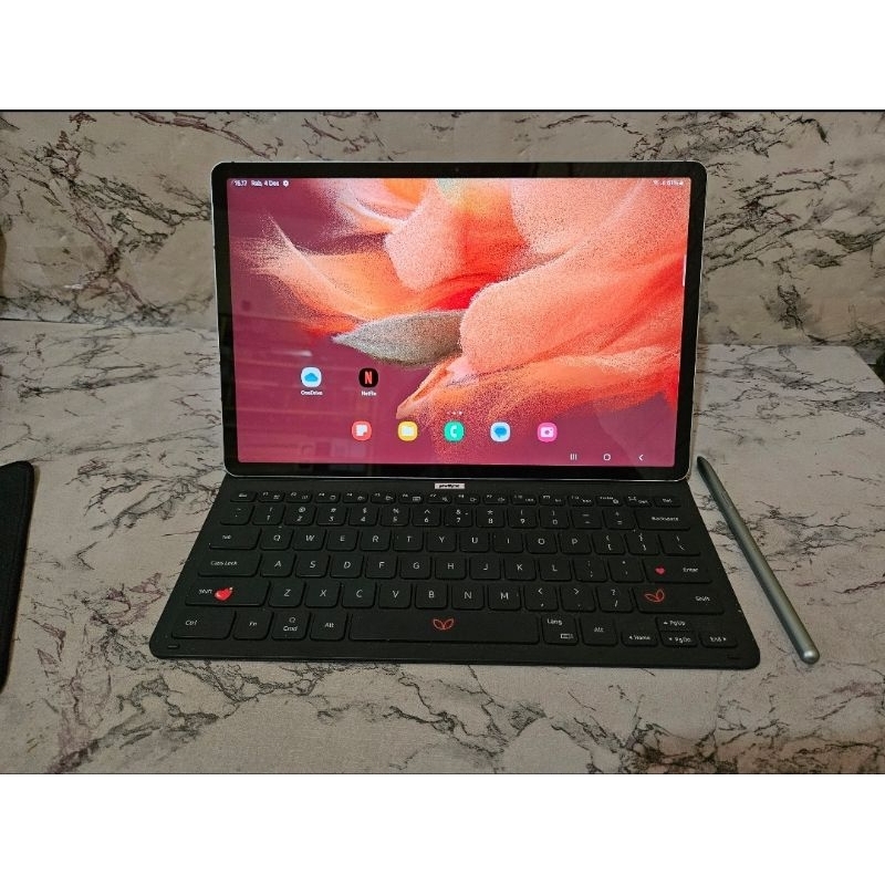 Samsung tab S7fe 5G 6/128GB resmi sein plus keybord original
