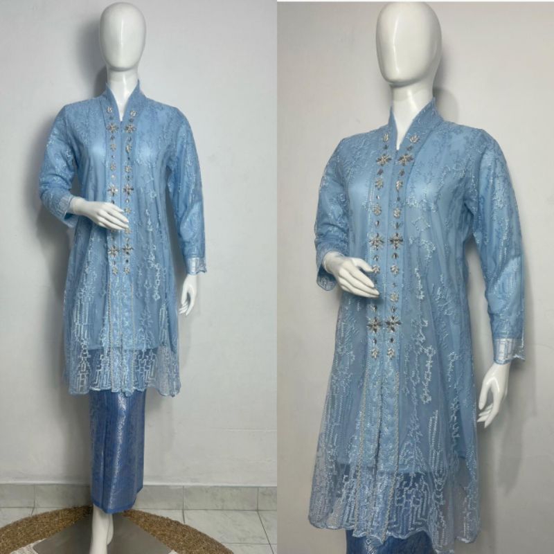 SETELAN KEBAYA TUNIK BUSUI PAYET / Kebaya Modern / Kebaya Pesta / Kebaya Lamaran / Kebaya Tunik Mela