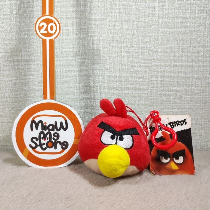 Ganci Gantungan Kunci Boneka Burung Merah Angry Bird Red Original Angry Bird New Tag