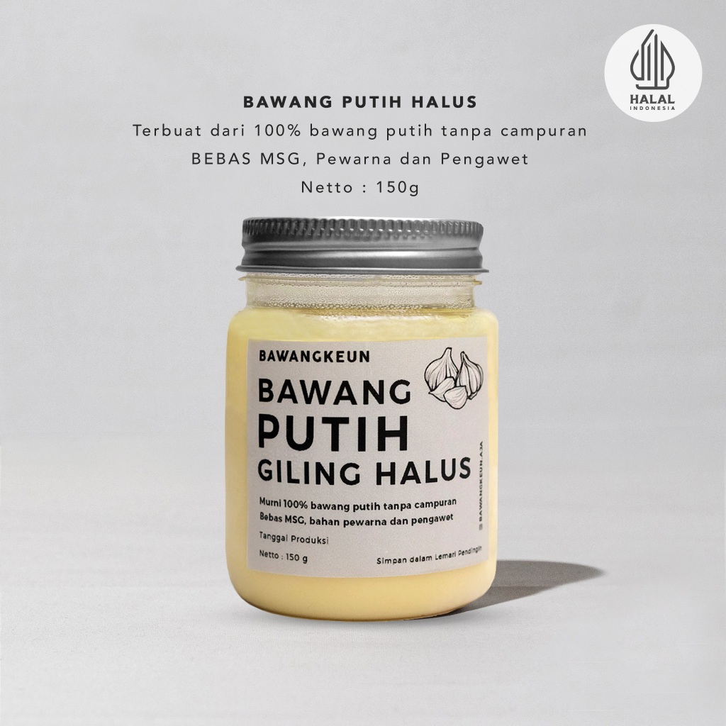 

Bawang Putih Merah Giling Halus 150gr by Bawangkeun Garlic Paste Bumbu Masak Dapur Instan