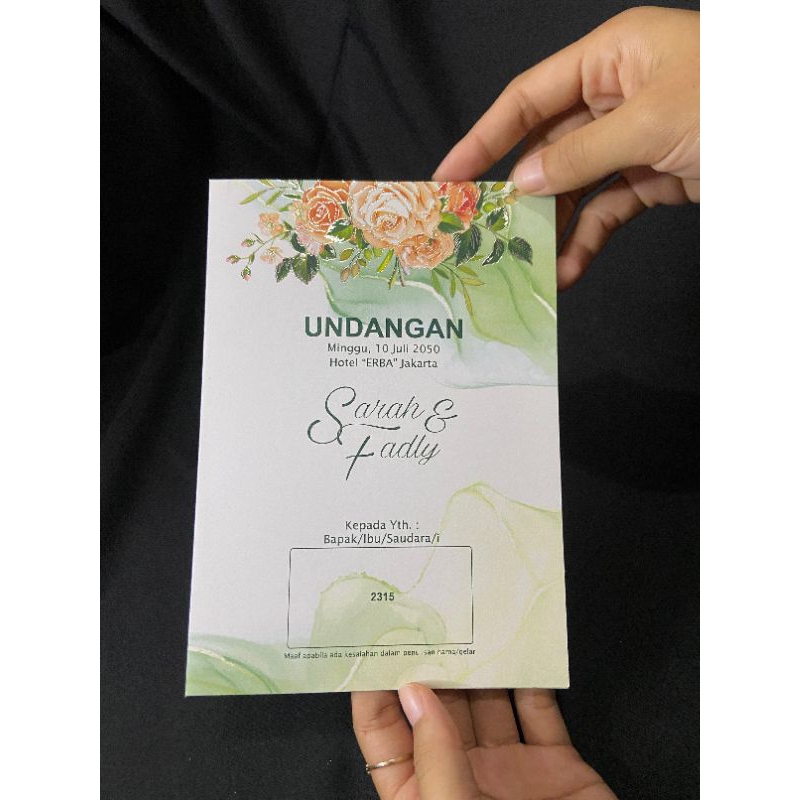 Cetak Undangan Pernikahan ERBA 2315 murah