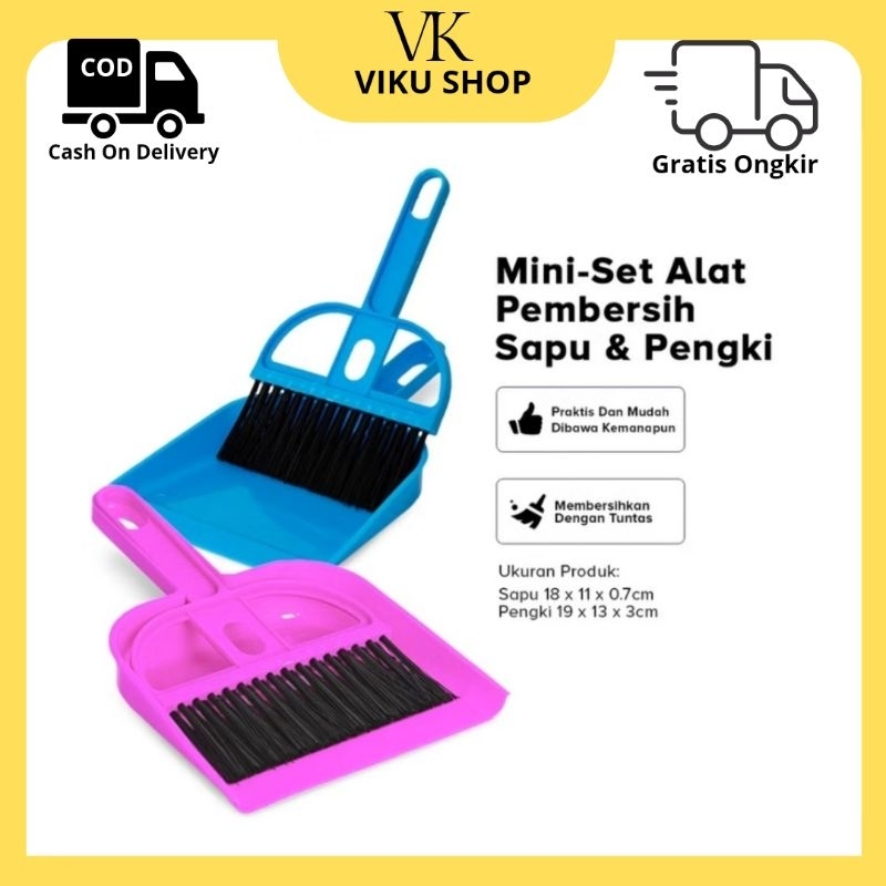 Sapu Dan Pengki Set Mini Serok Cikrak Kecil