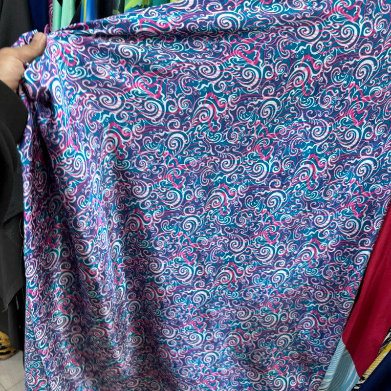 kain satin silk motif premium - kain sutra silk motif premium - kain satin silk super - kain satin m