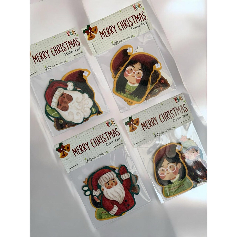 

Sticker Christmas Sticker Natal premium Sticker pack Glitter