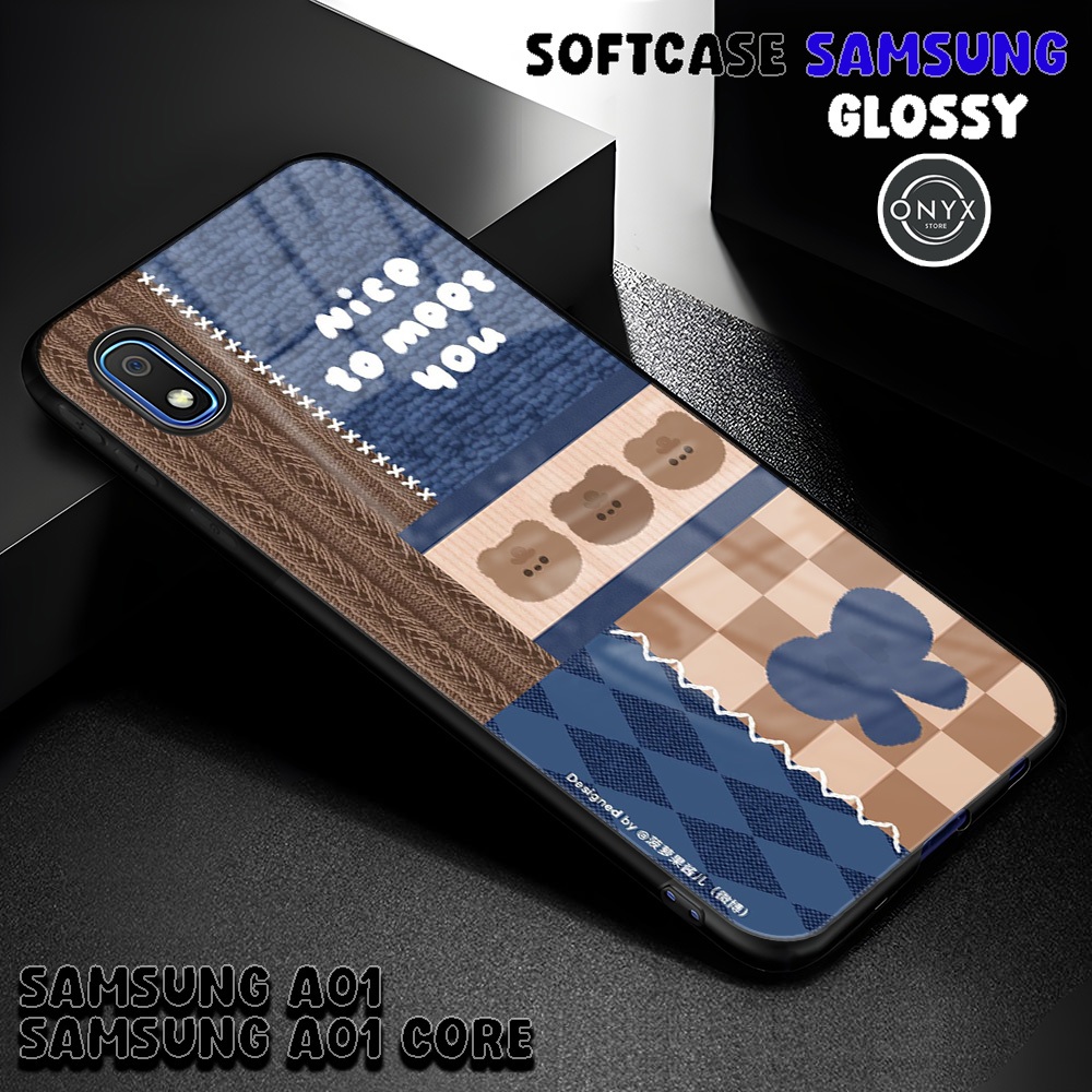 (AA12) Softcase SAMSUNG A01 | A01 CORE | AESTETIC CUTE | Kesing Samsung Murah Keren Lucu | Case Glos