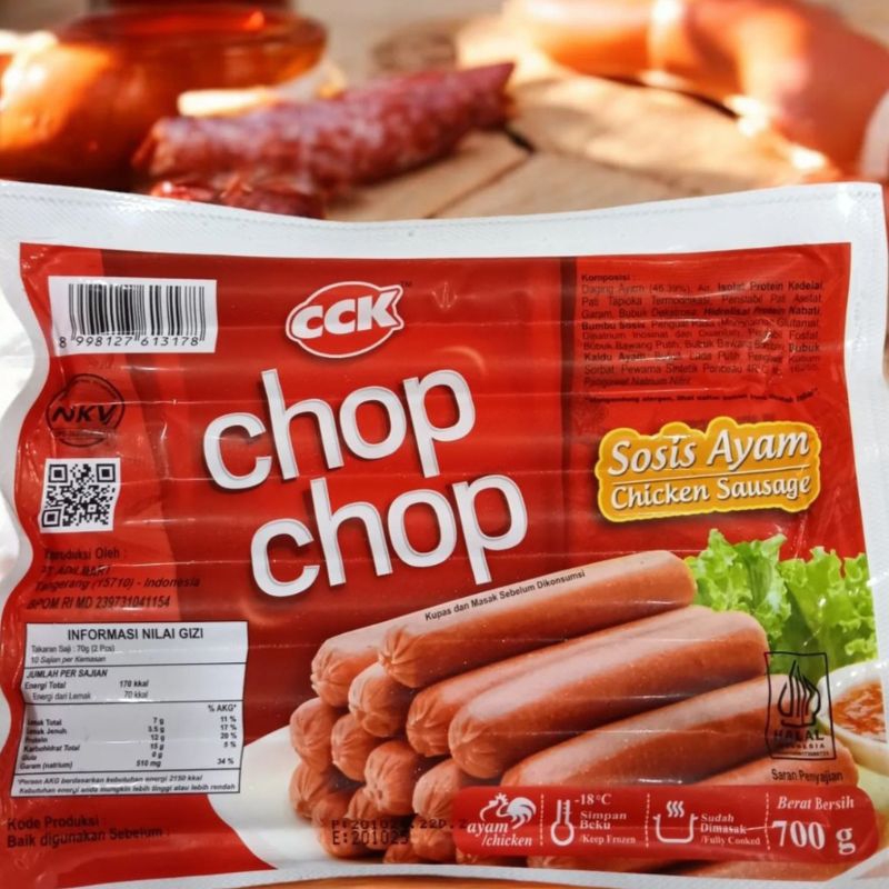 

Chop Chop Sosis Ayam 700gr / Sosis Sapi 500gr / Sausage