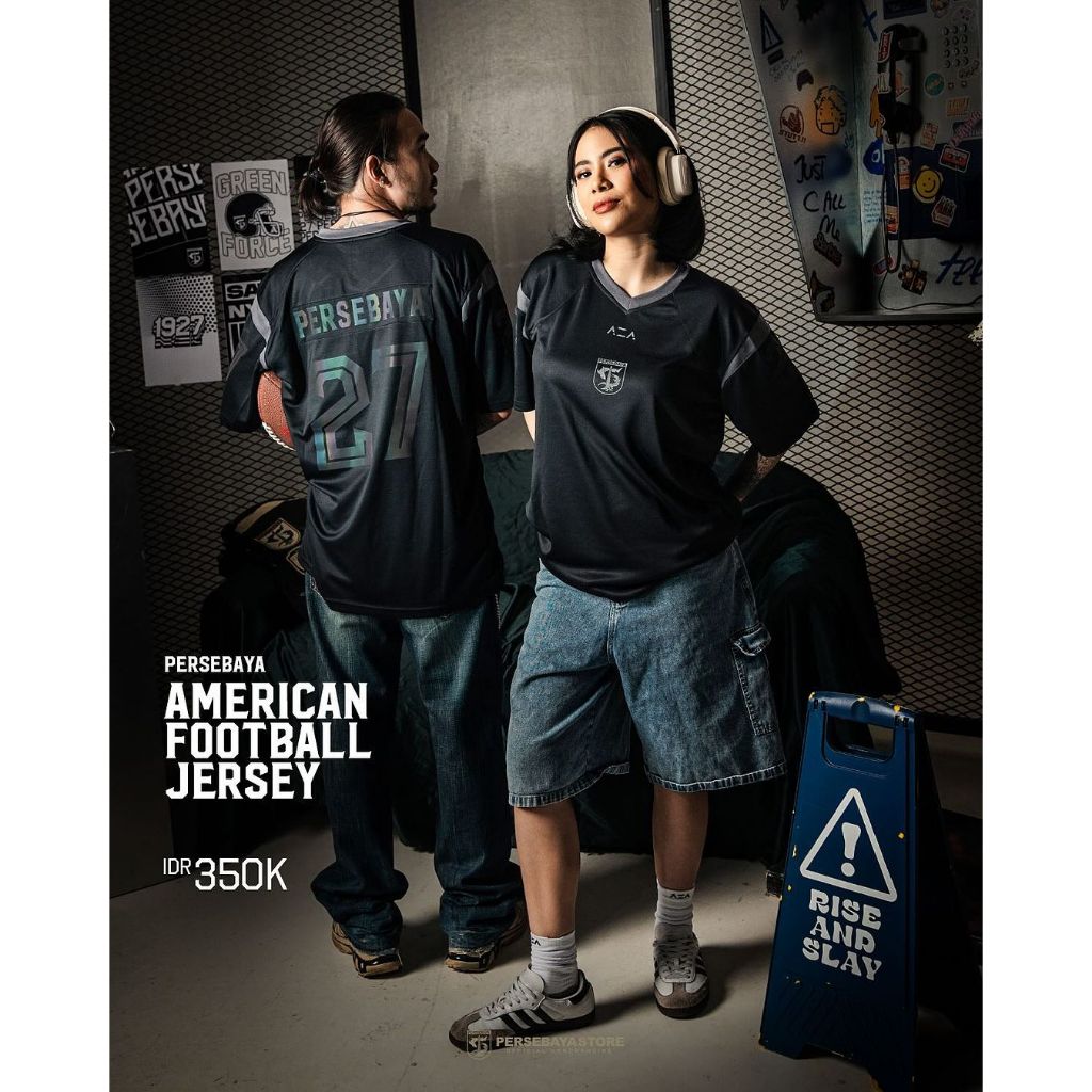 Jersey Persebaya American Football Edition Oversize - Collectible Jersey