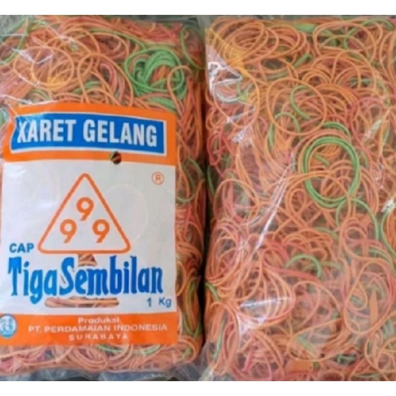 

TERMURAH KARET GELANG 1KG CAP TIGA SEMBILAN 999