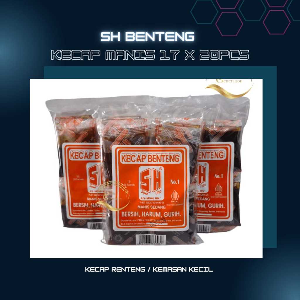 

SH Benteng Kecap Manis Renteng 17ml X 20pcs