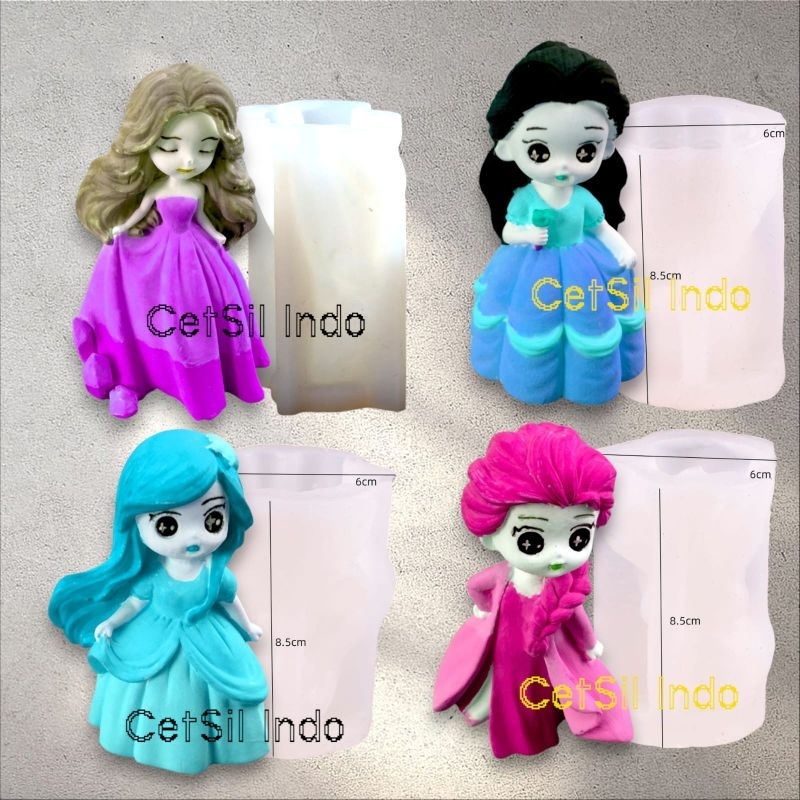 Cetakan Silikon Indo SIAOSHUI GIRL DOLL