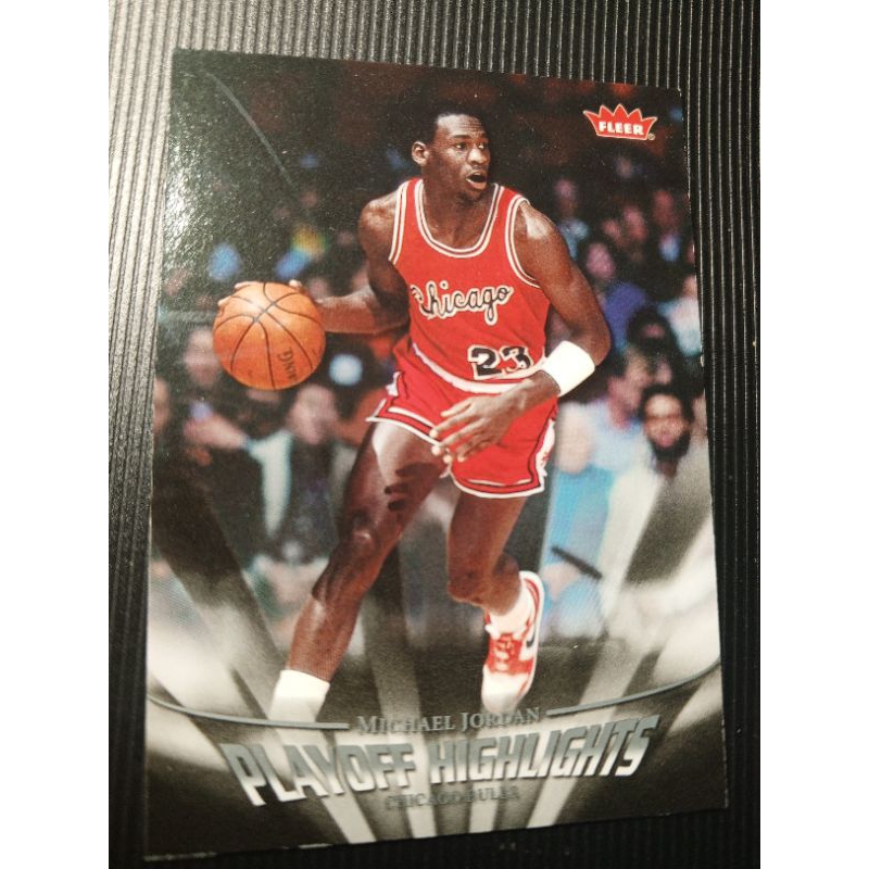 Kartu Basket Fleer Michael Jordan playoff Highlights #2 kartu basket Michael jordan
